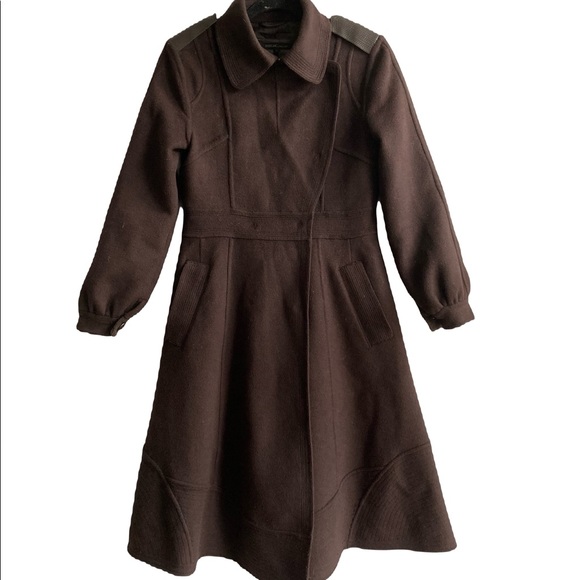 RUDSAK / chocolate brown wool skater jacket - Picture 2 of 6